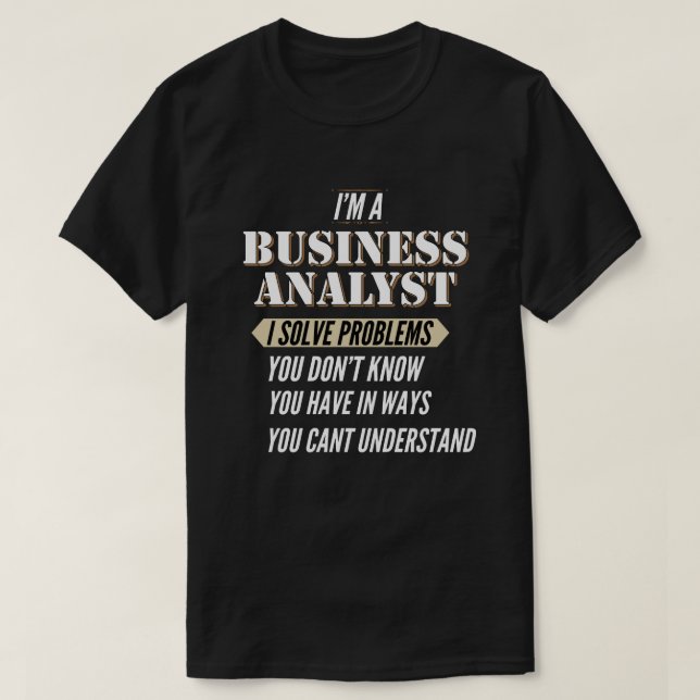 Business Analyst T-Shirt (Design Front)