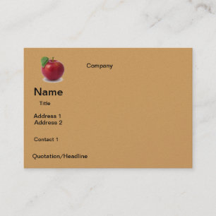 BUSINESS apple  DESIGN Card