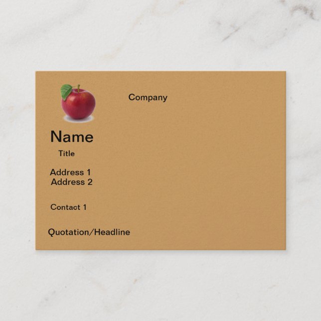 BUSINESS apple  DESIGN Card (Front)