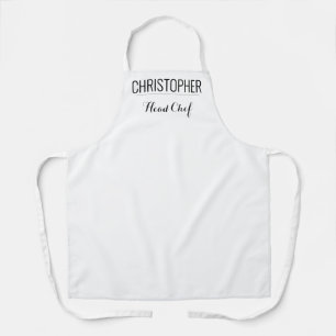 Business Apron w/ Chef Name 