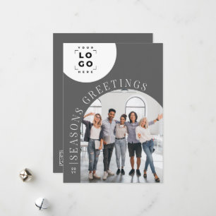 Business Arch Photo grey logo Christmas Holiday