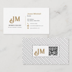 Business Art Gallery Modern Minimalist Business Business Card