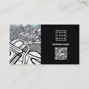Business Art Gallery Modern Minimalist Business Business Card