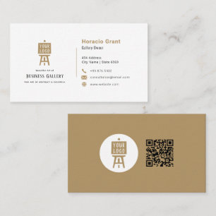 Business Art Gallery Modern Minimalist Business Card
