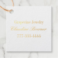 Business Artist Crafter Foil Product Hang Favour 