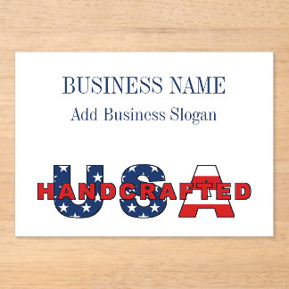 Business Artist Crafter Small Affordable Acrylic A Invitations
