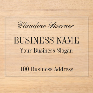 Business Artist Crafter Small Affordable Acrylic Invitations