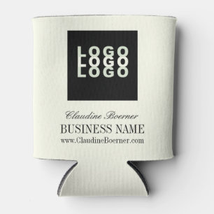 Business Artist Crafter Upload Logo Can Cooler