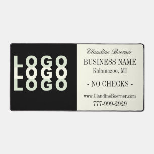 Business Artist Crafter Upload Logo Cash Stand Desk Mat