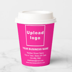Business Basic Information on Pink Paper Cup