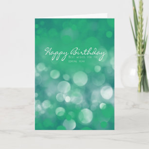 Business Birthday Card, Best Wishes Card
