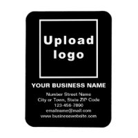 Business Black Flexible Photo Magnet