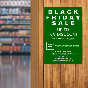 Business Black Friday Sale Green Poster