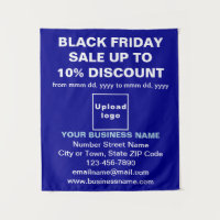 Business Black Friday Sale on Blue Tapestry