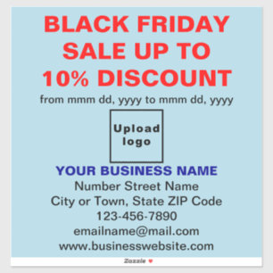 Business Black Friday Sale on Light Blue