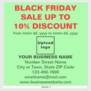 Business Black Friday Sale on Light Green