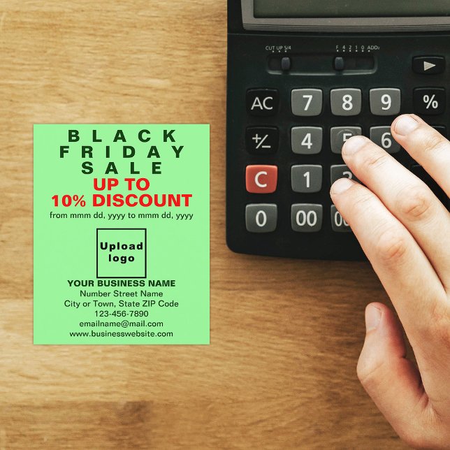 Business Black Friday Sale on Light Green Flyer (Black Friday Sale on light green flyer)