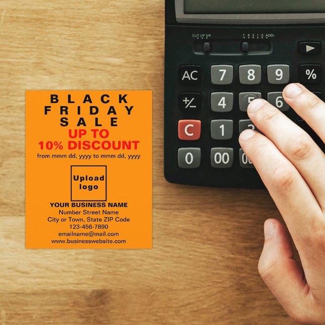 Business Black Friday Sale on Orange Colour Flyer (Black Friday Sale on orange flyer)