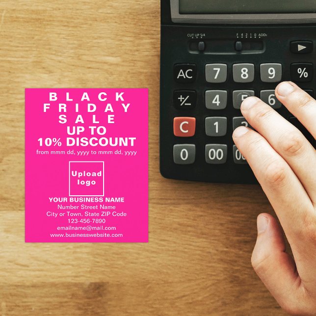Business Black Friday Sale on Pink Flyer (Black Friday Sale on pink flyer)
