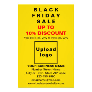 Business Black Friday Sale on Yellow Photo Paper Print
