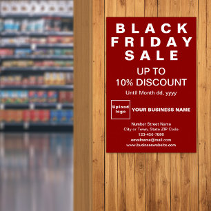 Business Black Friday Sale Red Poster