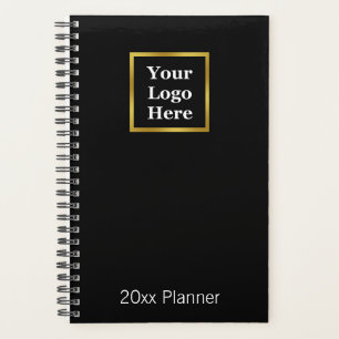 Business Black White and Gold Your Logo Here 2026 Planner