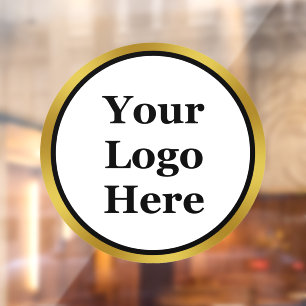 Business Black White and Gold Your Logo Template