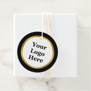 Business Black White Gold Your Logo Here Price Tag