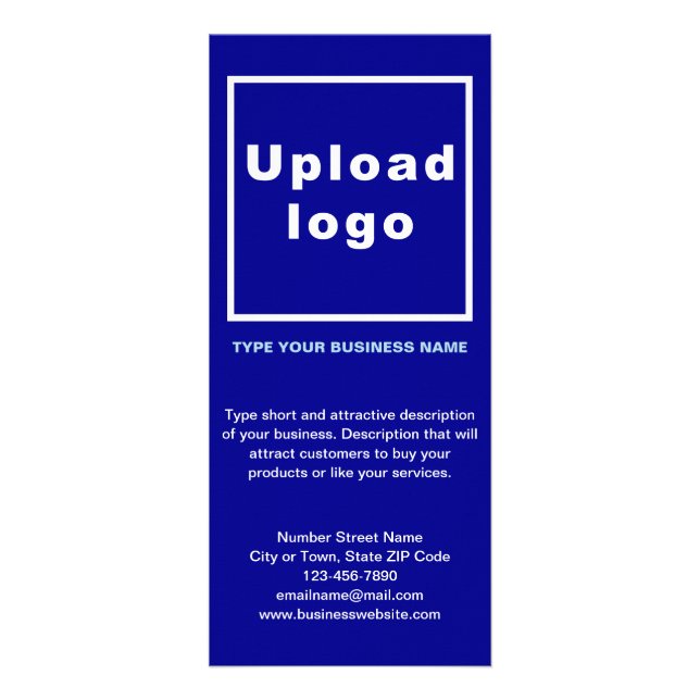 Business Blue Rack Card (Front)