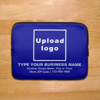 Business Brand Blue Laptop Sleeve