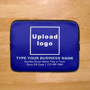 Business Brand Blue Laptop Sleeve