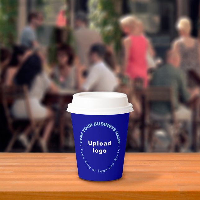 Business Brand Blue Paper Cup (Creator Uploaded)