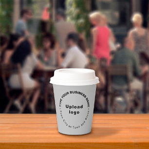 Business Brand Grey Paper Cup