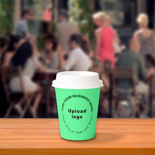 Business Brand Light Green Paper Cup (Creator Uploaded)