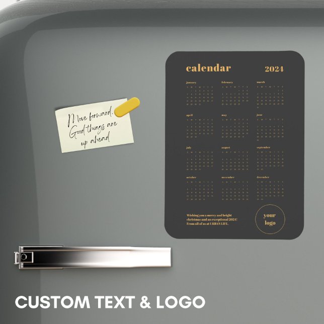 Business Brand Logo 2024 Christmas Calendar Magnet (Creator Uploaded)