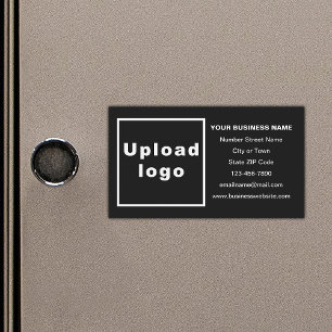 Business Brand on Black Magnetic Card