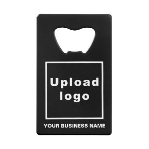 Business Brand on Black Rectangle Bottle Opener