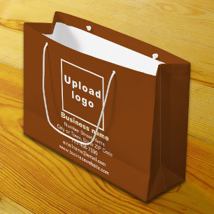 Business Brand on Brown Large Size Gift Bag