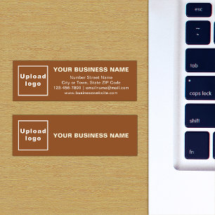 Business Brand on Brown Mini Card