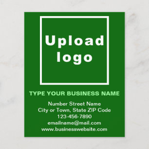 Business Brand on Green Paper Sheet