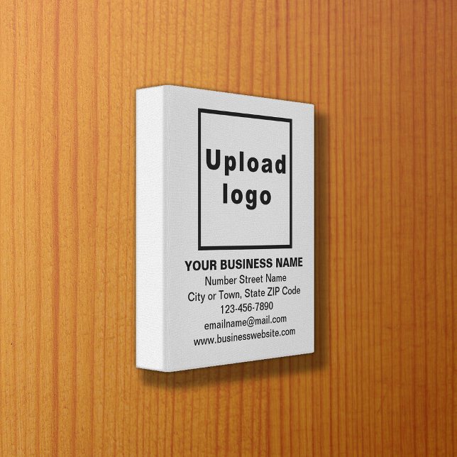 Business Brand on Grey Canvas Print (Creator Uploaded)