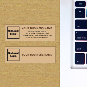 Business Brand on Light Brown Mini Card