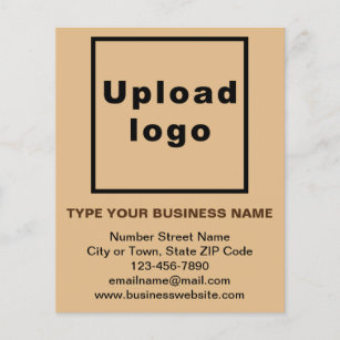 Business Brand on Light Brown Paper Sheet 