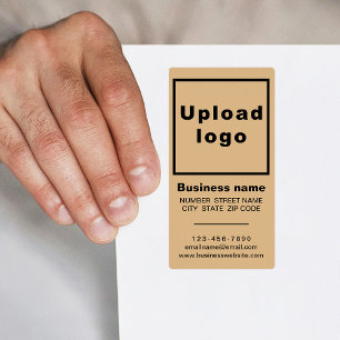 Business Brand on Light Brown Portrait Shipping