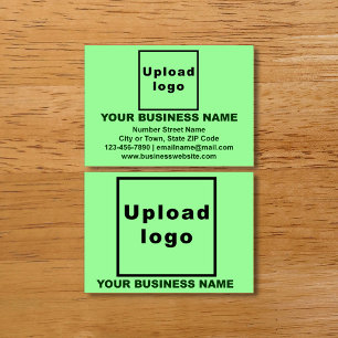 Business Brand on Light Green Calling Card