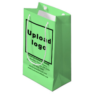 Business Brand on Light Green Small Size Gift Bag