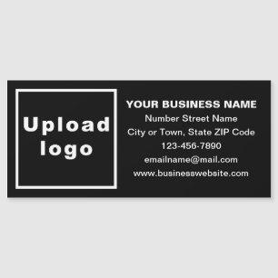 Business Brand on Long Black Magnetic Card
