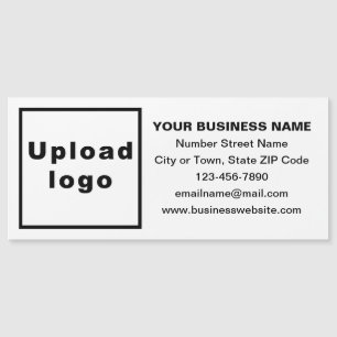 Business Brand on Long White Magnetic Card