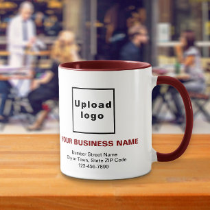 Business Brand on Maroon Combo Mug