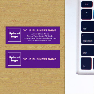 Business Brand on Mini Size Purple Card